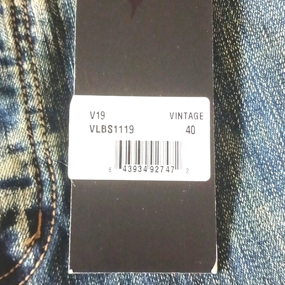 NWT Valabasas Uniquely Designed Distressed Acid Wash Blue Jeans Size 40 - Picture 11 of 16